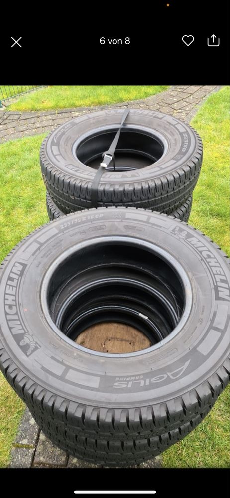 8bucati MICHELIN AGILIS 225 75 16 c dot 2222