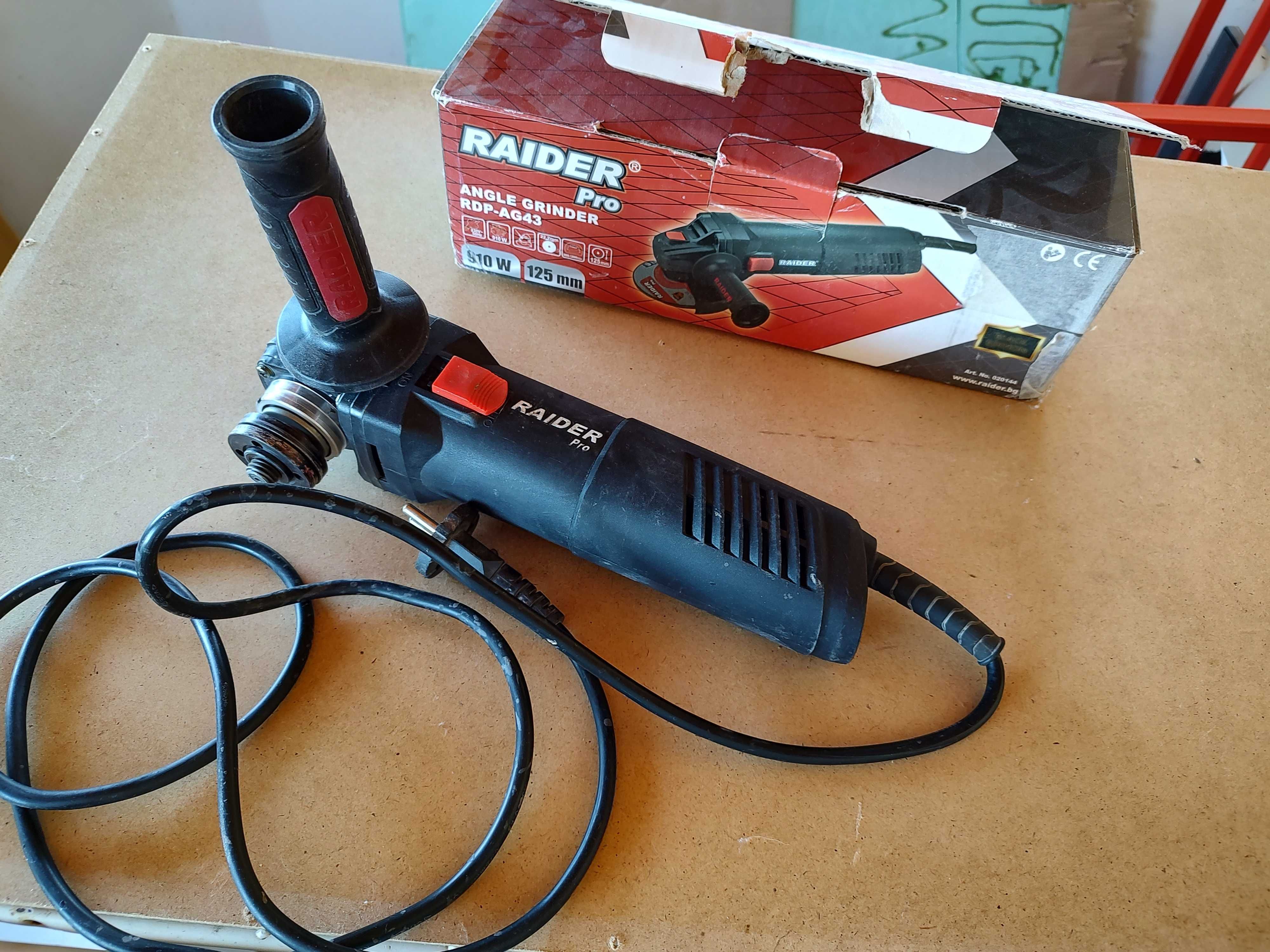 Ъглошлайф RAIDER RDP-AG43, 125 мм, 910 W