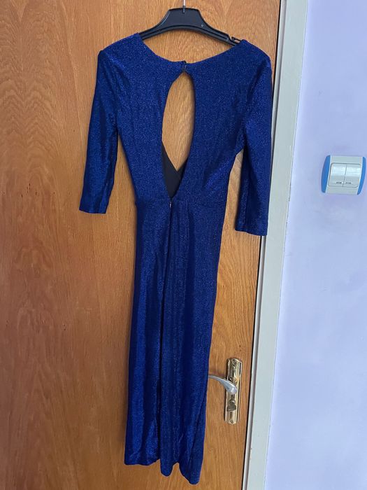 Rochie elegantă albastru electric