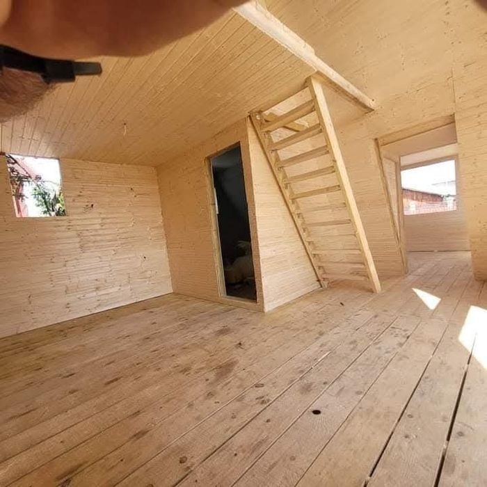 Vand cabane din lemn A 6 x 9m