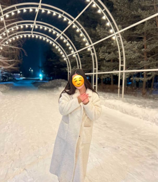 Шуба тедди женская, кепка в подарок)