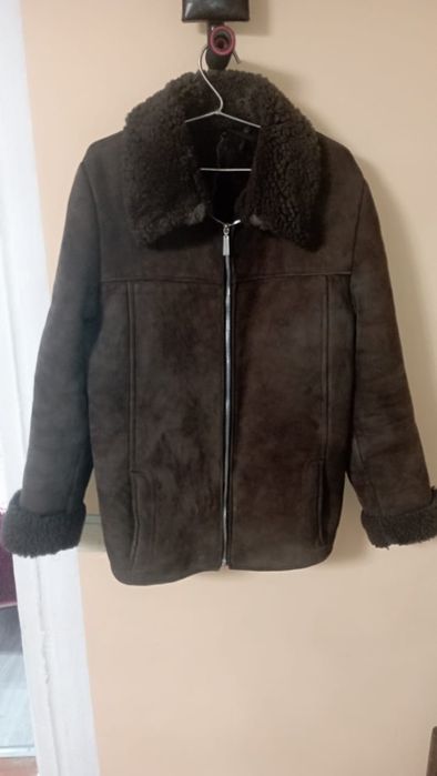 Дублёнка теплая зимняя из цигейки