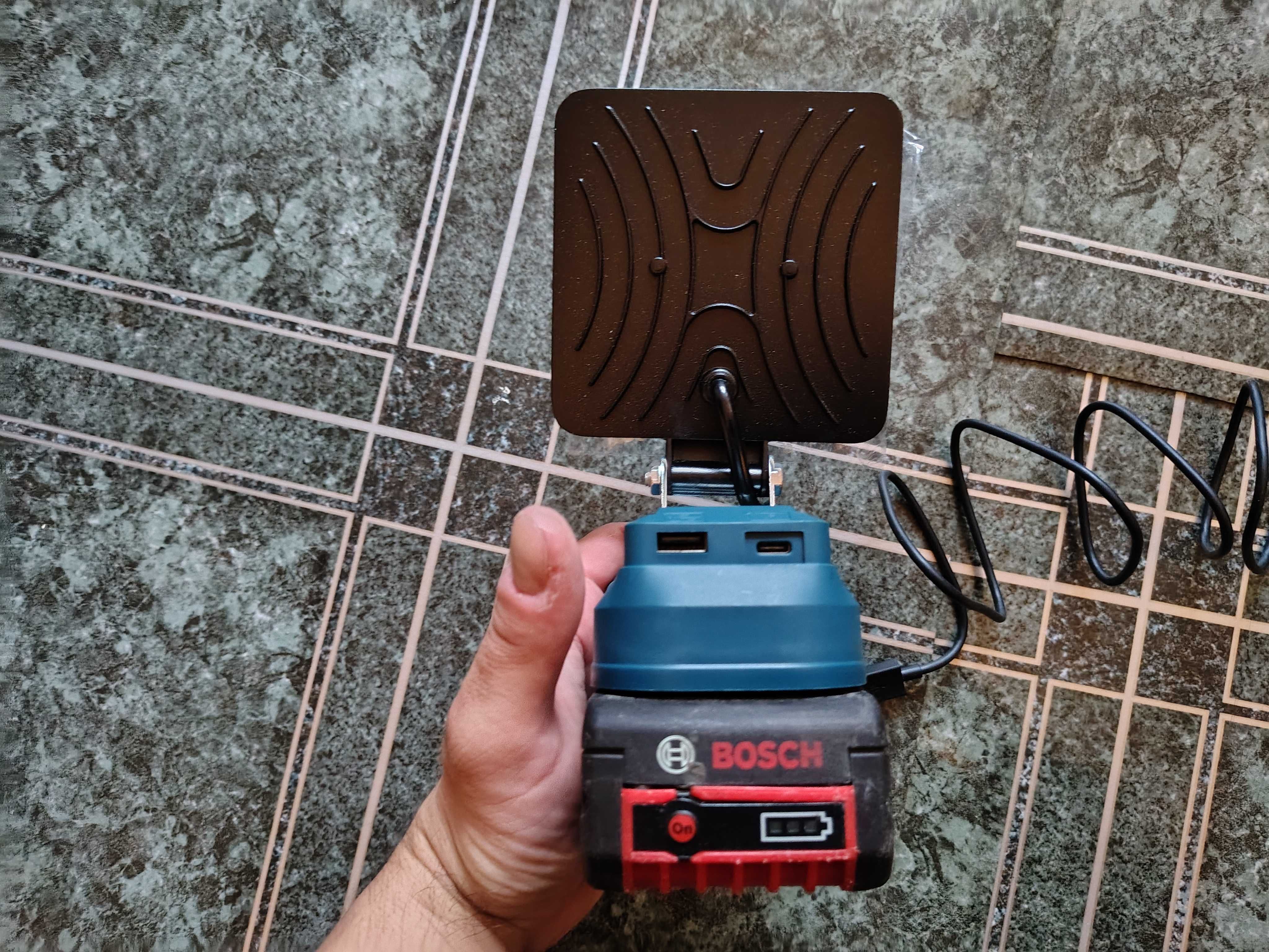 LED прожектор фенер за батерия Bosch,Makita,Dewalt 18v