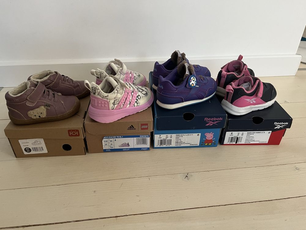 Детски маратонки - размер 21, 22, 23 Addidas, K&K, Reebok, Peppa pig
