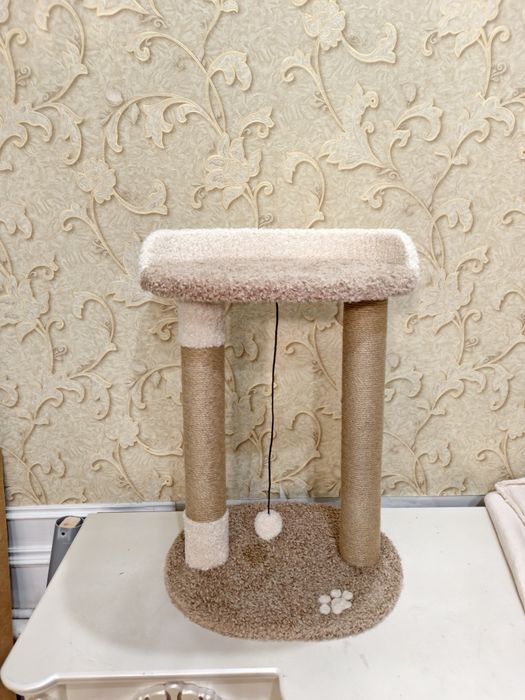 Когтеточка двойная с лежанкой. Когтеточки для кошек