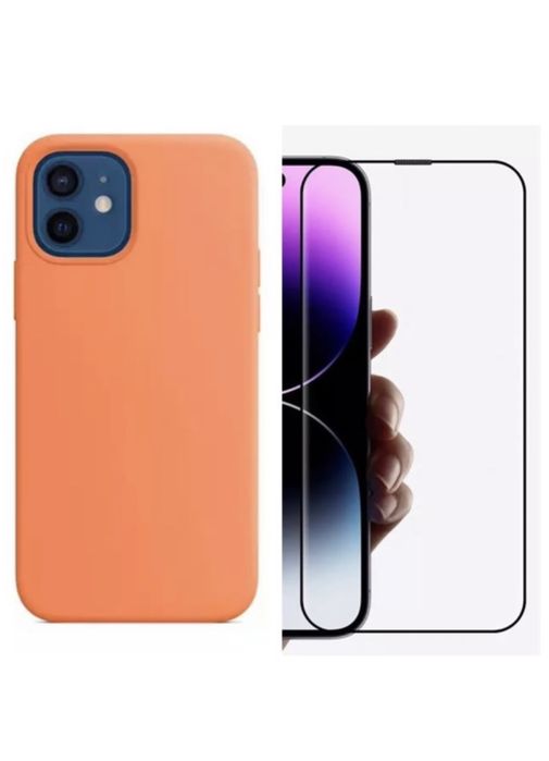 iPHONE 14/15/16e/17/PRO/MAX/PLUS/AIR Husa Alcantara + Folie Sticla HD