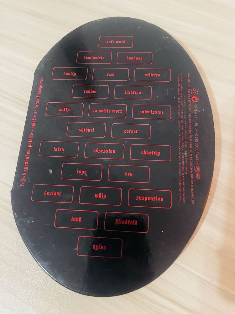 Kat Von D Fetish Eyeshadow Palette 24 Shades/  палитра хит