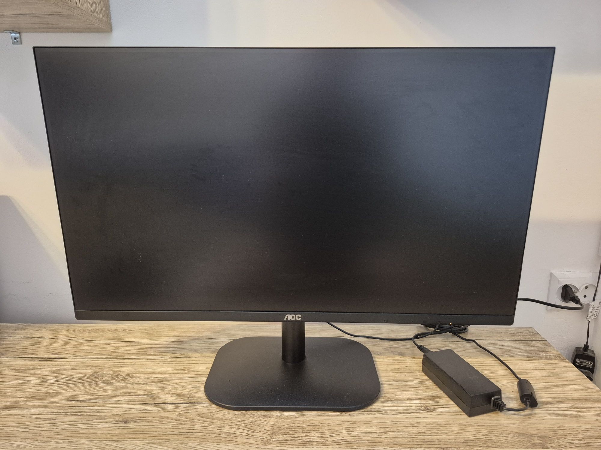 Monitor LED IPS AOC 27B2H/EU, 27" Full HD, 75Hz, Flicker Free, negru