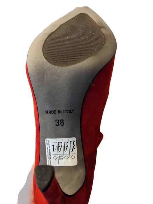 Pantofi stiletto roșii Benvenuti, mărimea 38, Made in Italy, noi