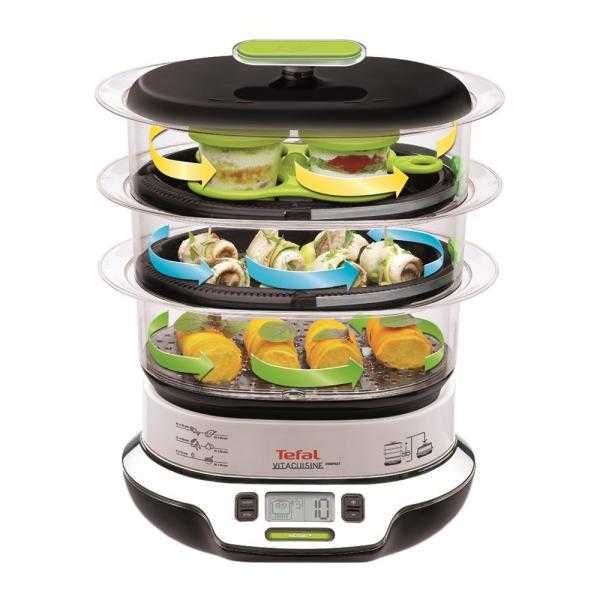 Aparat de gatit cu aburi tefal vitacuisine compact