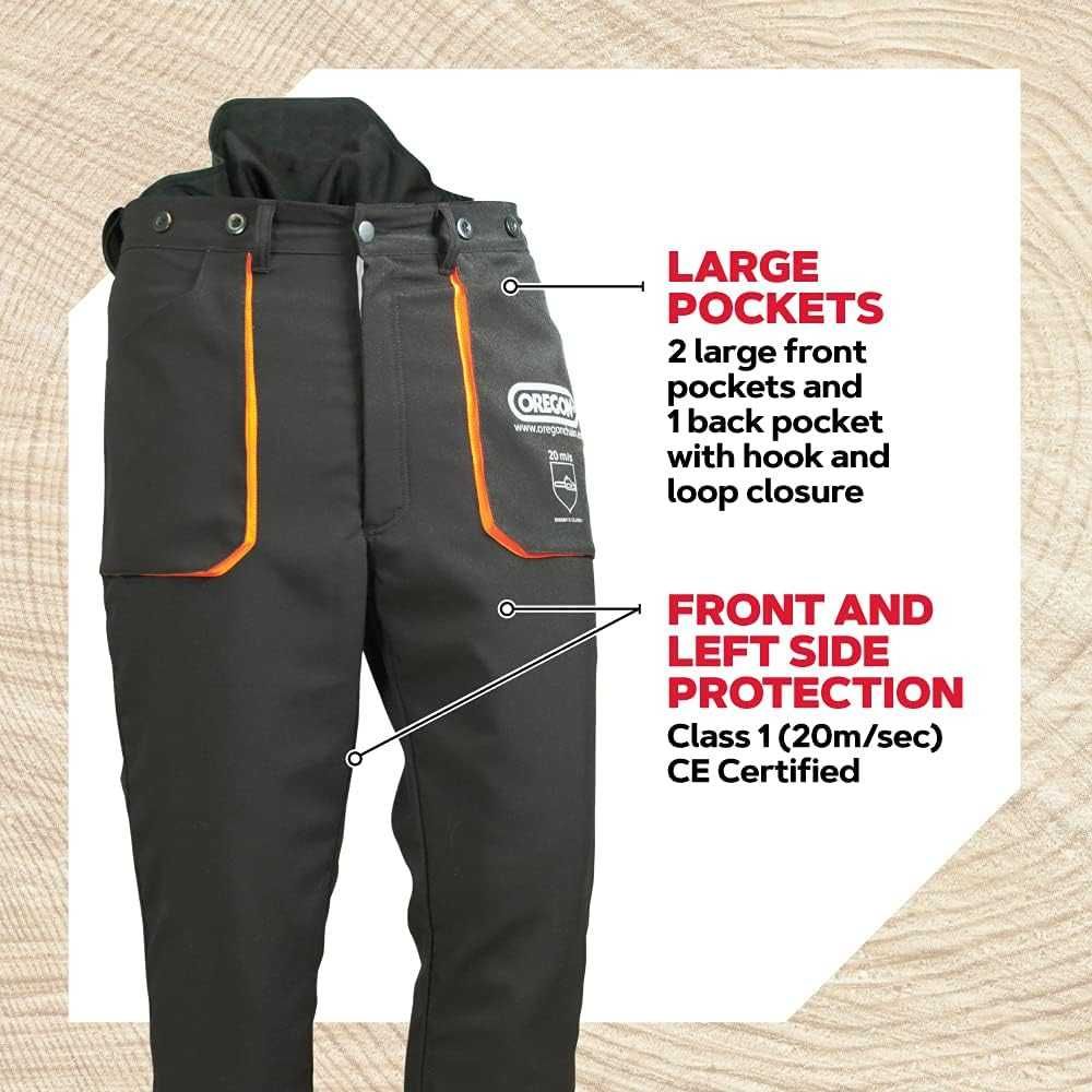 Pantaloni de protecție Oregon Yukon, Tip A Clasa 1, Dimensiune L