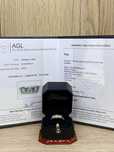 Златен пръстен с диаманти / Сертификат - AGL