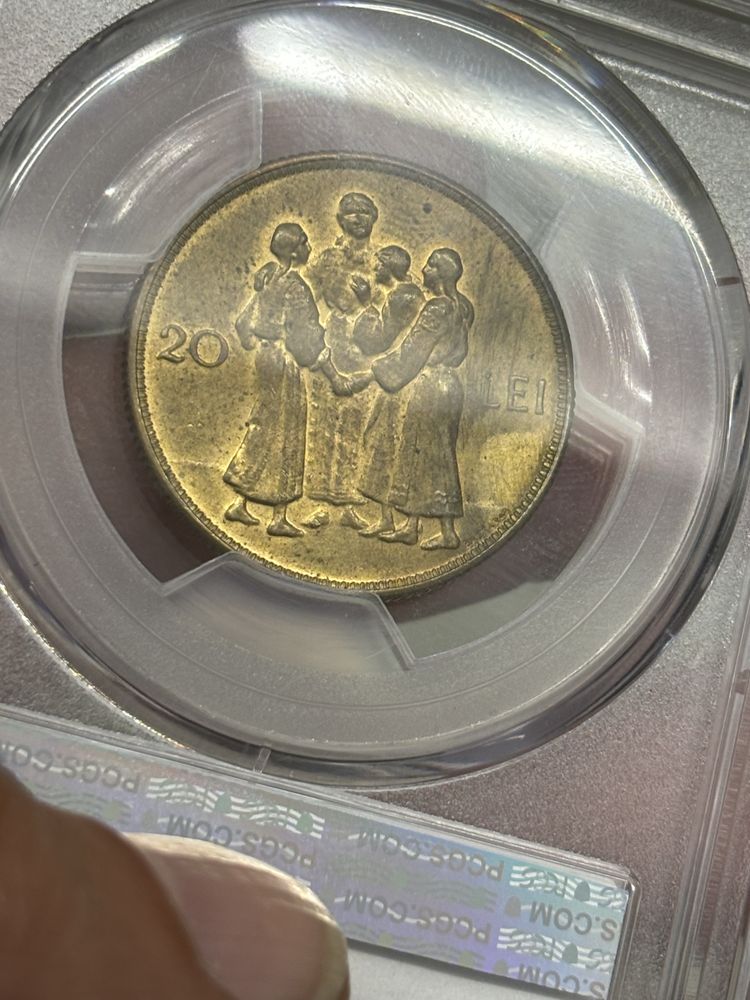 20 lei 1930 Regele Mihai I, PCGS MS63