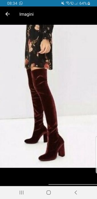 Cizme peste genunchi Zara