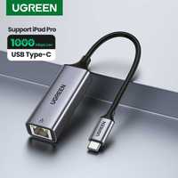 UGREEN USB-C to RJ45 Ethernet Adapter Aluminum Case - Переходник