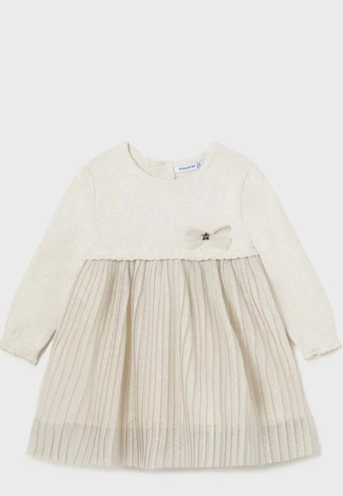rochie eleganta mayoral plisata cu sclipici