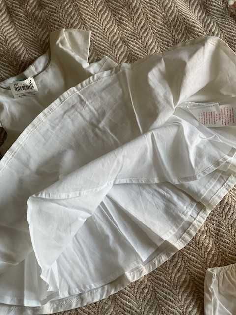 Бяла рокля Okaidi/Obaibi