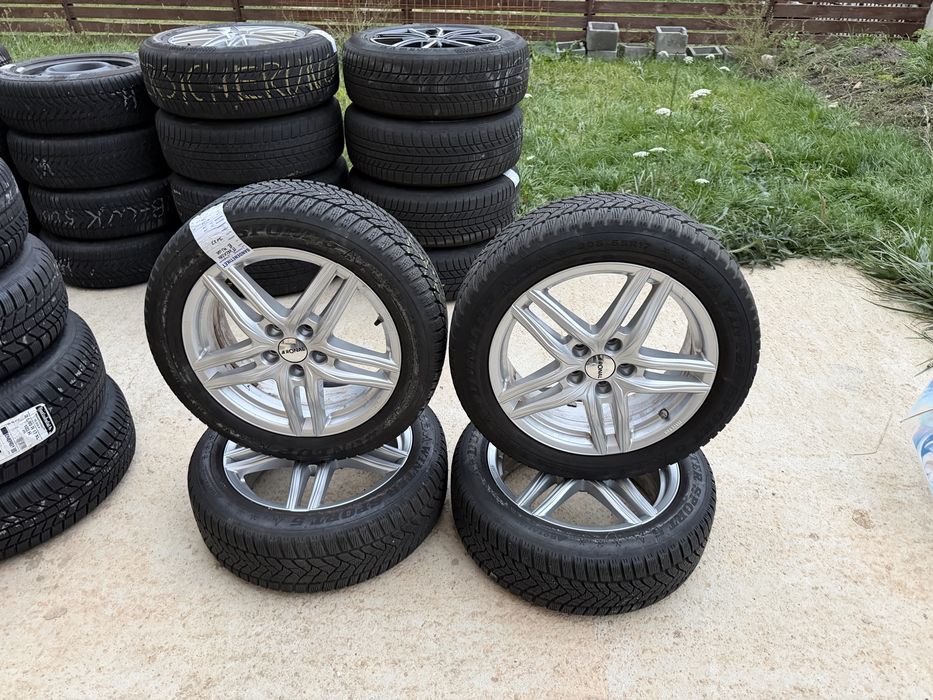 Jante aliaj 17” + cauciucuri iarnă 205/55 R17 Dunlop Winter Sport 5