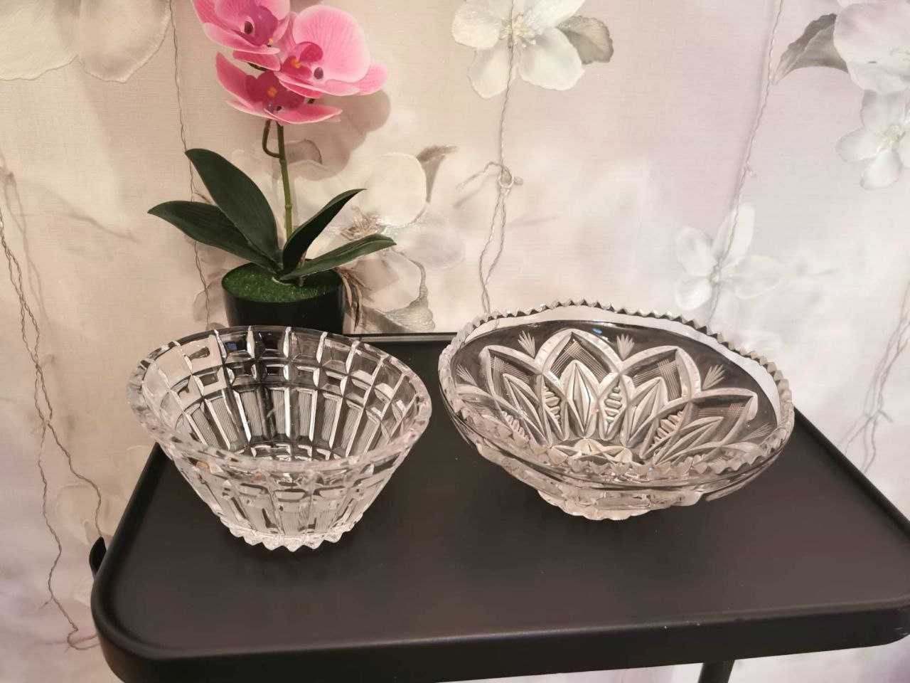 Хрустальные вазы и салатники. Внутри выбор (много фото)