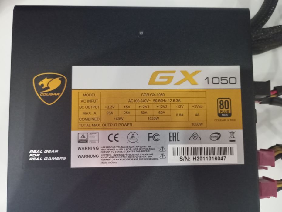 Блок питания БП 1050w gold plus