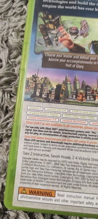 Transport 14 lei Joc/jocuri Civilization Revolution Xbox360/Xbox One