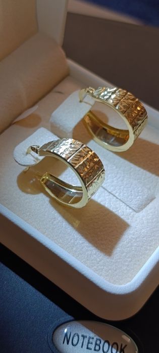 Золотые серьги цвет жёлтый, проба 585,вес 4,14 гр