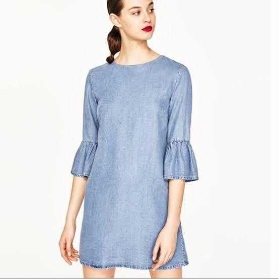 Zara рокля деним