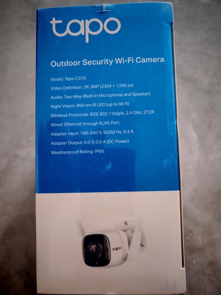 Camera wifi exterior - Tapo tp-link - SIGILATA