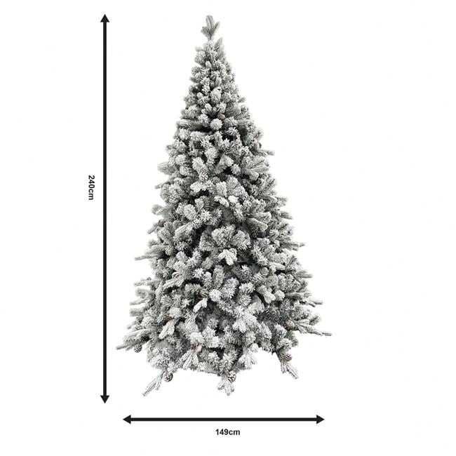 Brad de Craciun Artificial Verde Nins cu 1367 de Crengi - 225cm