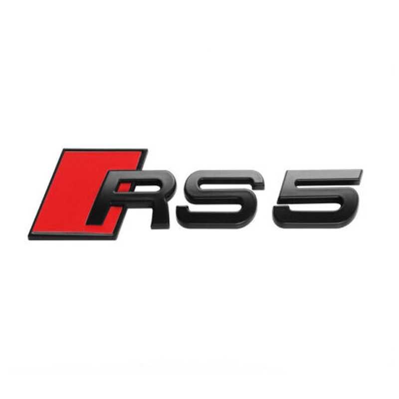 Emblema RS3, RS4, RS5, RS6, RS7, RS8 Audi Sline, negru