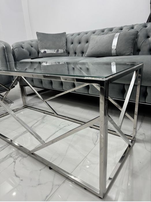 Холна маса сребриста