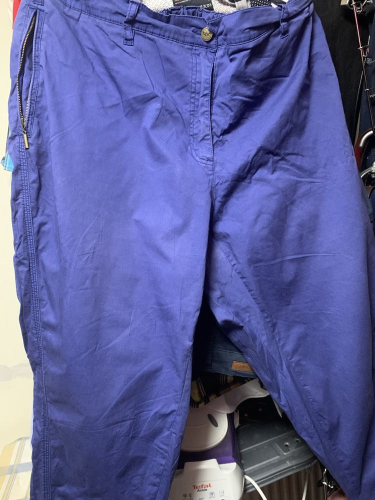 Pantaloni vara eleganti foate comoxi albastru indigo
