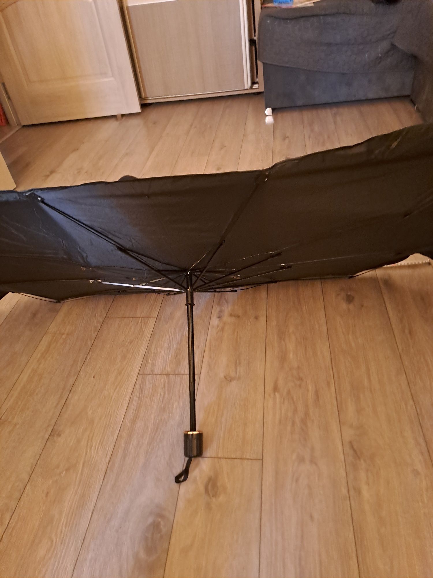 Pachet umbrelă parasolar auto cu suport  nr telefon