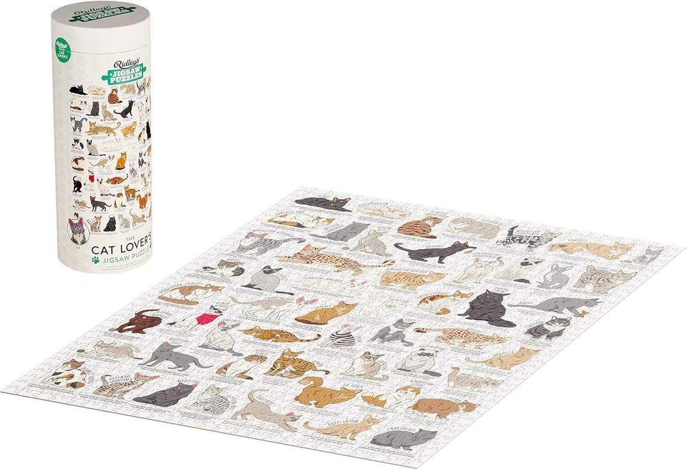 Cat Lover's Puzzle 1000 части - пъзел с породи котки