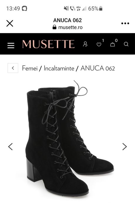 Botine Musette marimea 37
