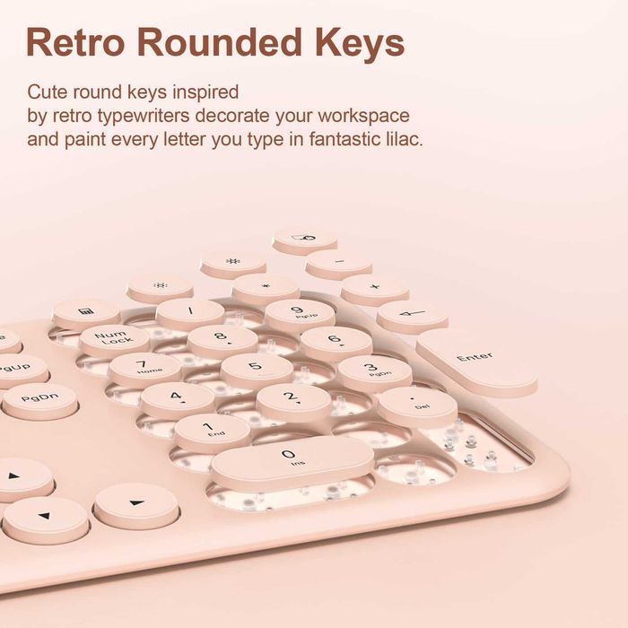 Tastatură și mouse fără fir, XTREMTEC 2.4G ultra subțire cu USB