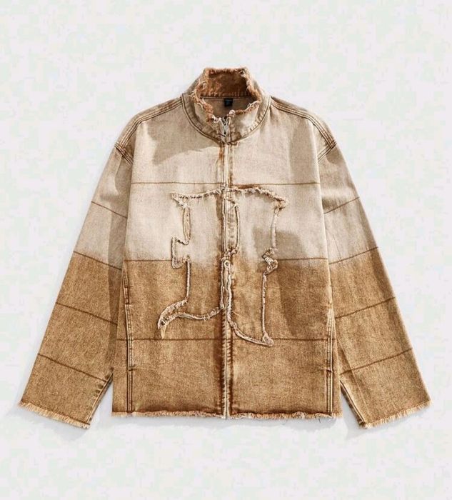 Нови дънкови якета риза сако Harajuku Style деним овърсайз памук Хл