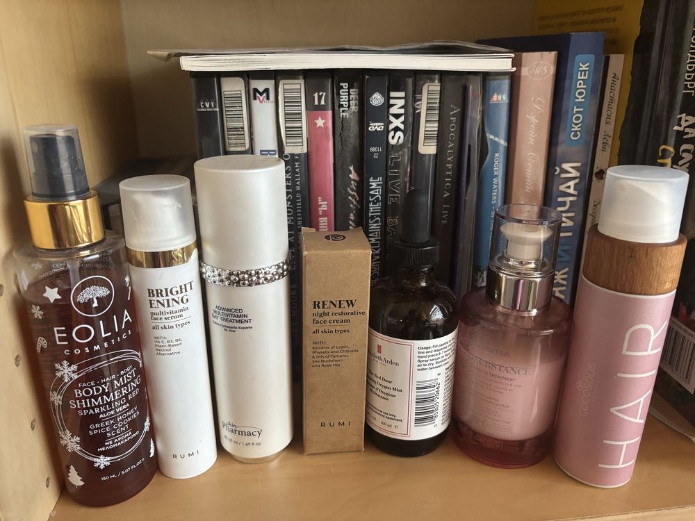 Medavita, Cocosolis, elizabeth Arden, Rumi, Eolia