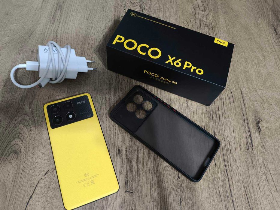 Xiaomi POCO X6 Pro 5G Yellow с оригинална кутия и зарядно