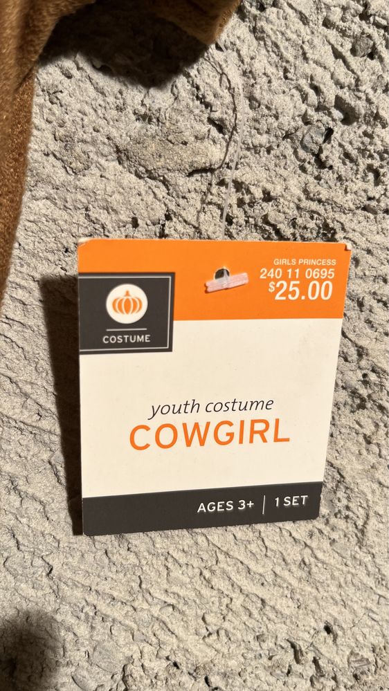 Costum Halloween, serbare Cowgirl, NOU, 8-10 ani