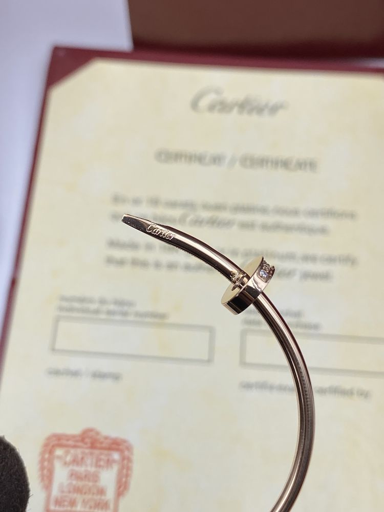 Brățară Cartier Clou 16 Rose Gold 750 Diamond Full Box