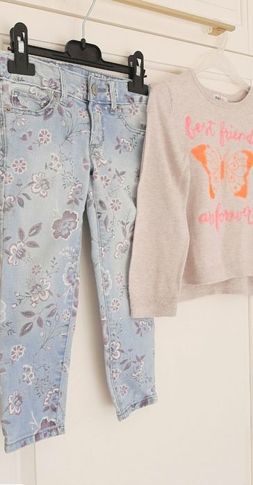 Blugi GapKids+puloveraș H&M/2-4 ani