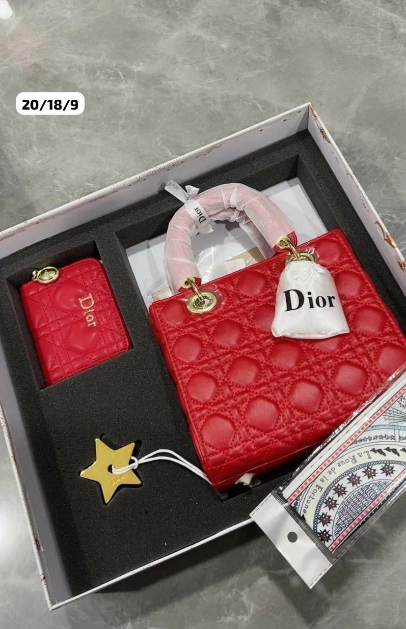 Сумка Dior с кошельком подарочный набор