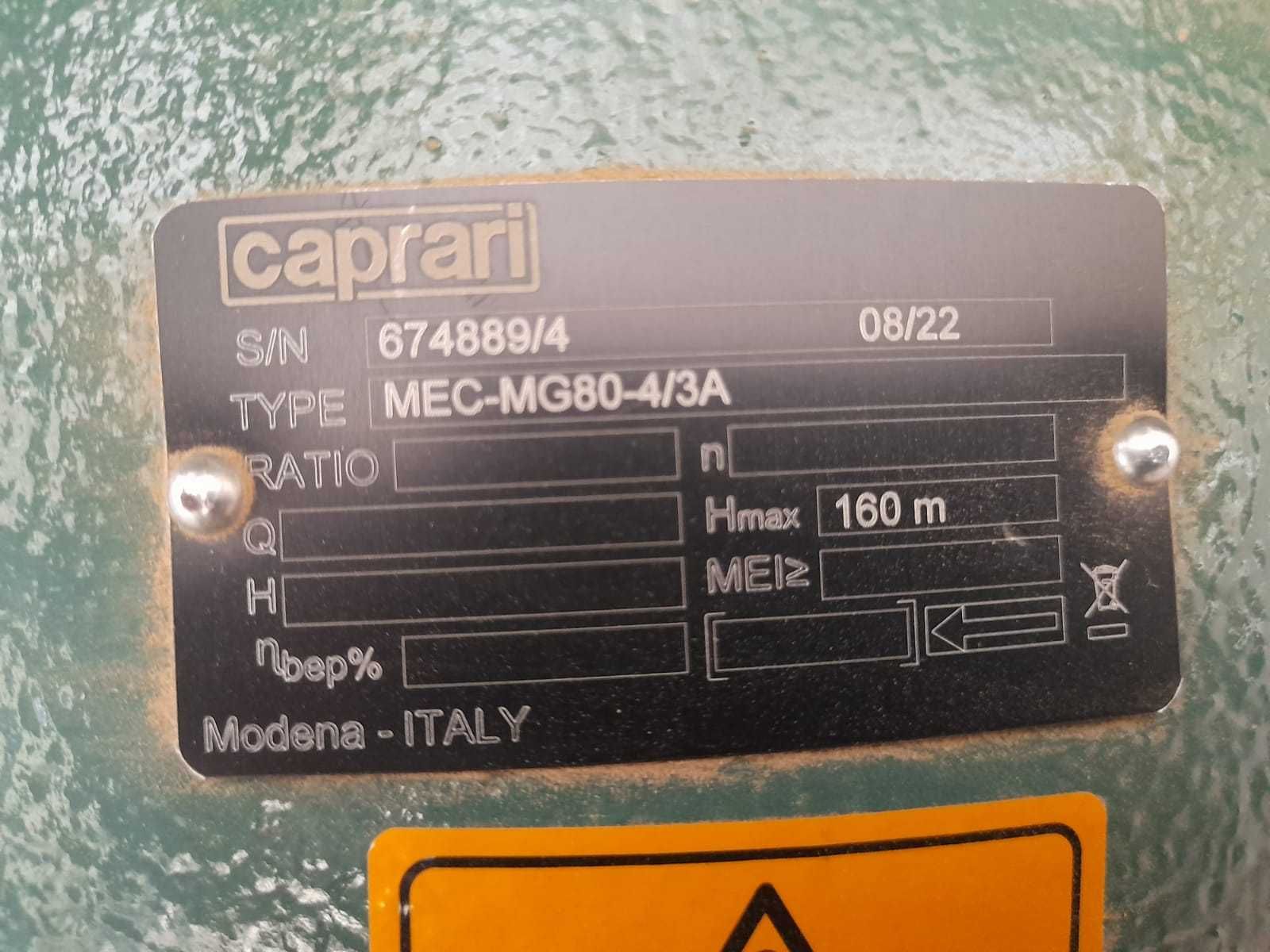 Pompa Caprari Mec MG80 4/3A + MR80 4/3A  + DMR65-2/2  (Noua )