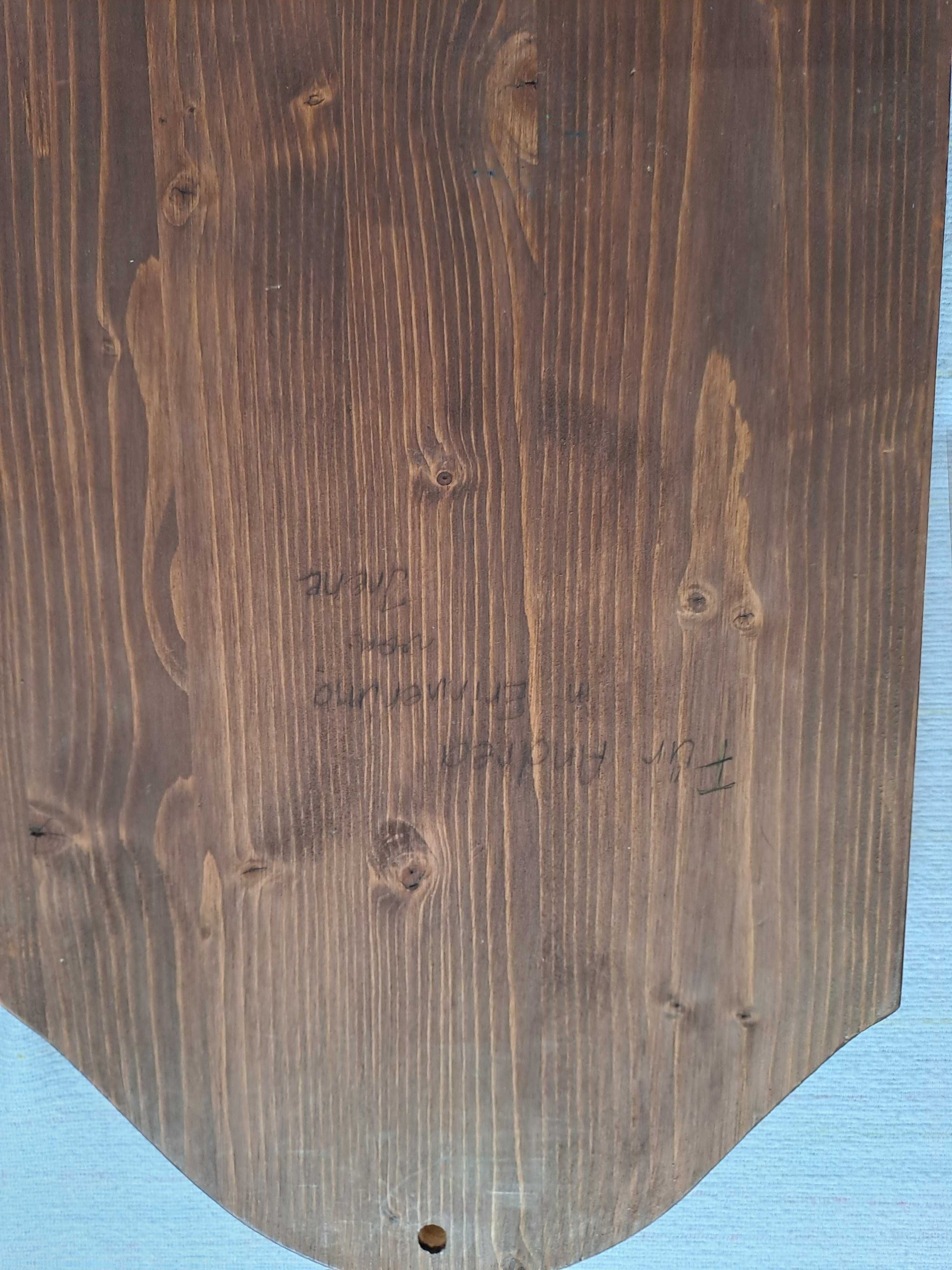 icoana pictata pe lemn semnata datata
