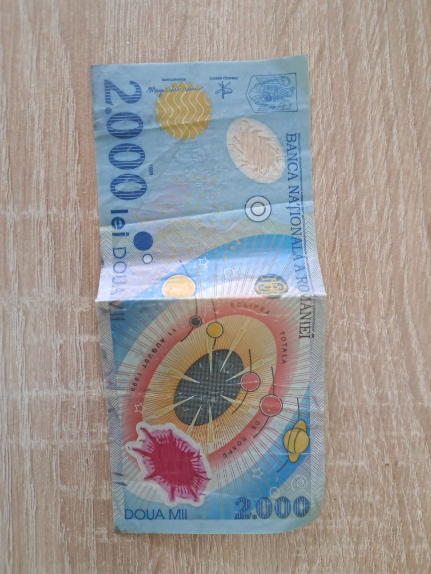 Bancnota 2000 lei 1999