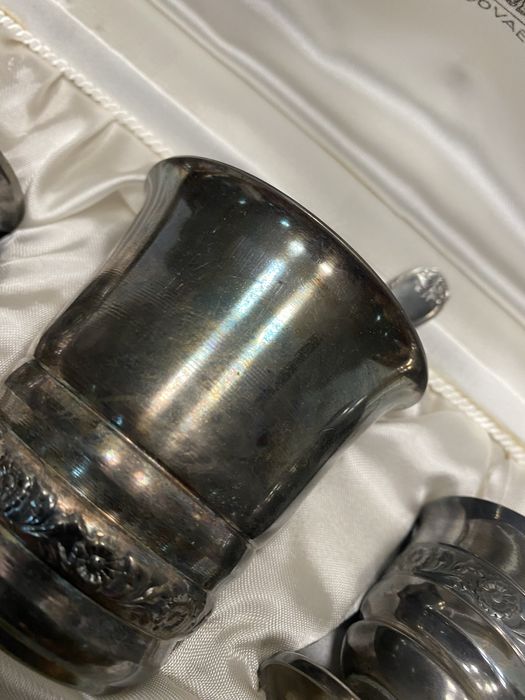 Посребрен троен кухненски сет с посребряване