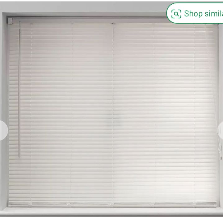 Jaluzea venetiana  Habitat cu imitație de lemn, alb, 25 mm - 180 cm