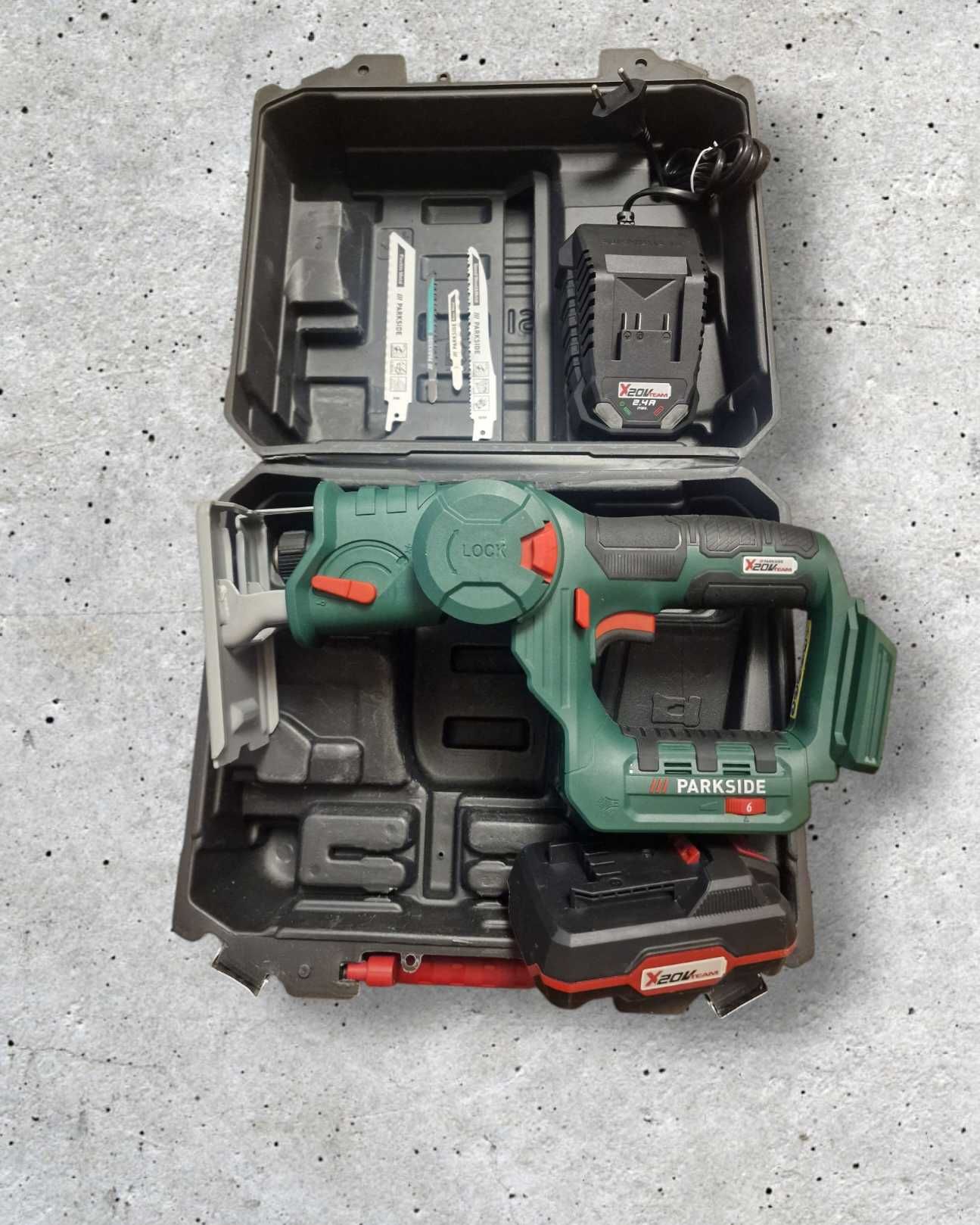 Ferastrau sabie/ pendular cu acumulator si incarcator PARKSIDE