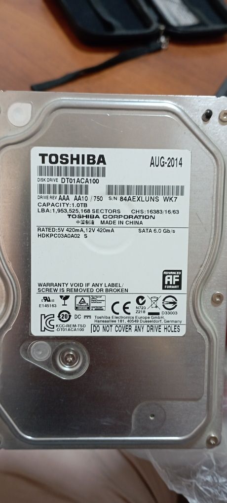 Toshiba 1 tb хард сата